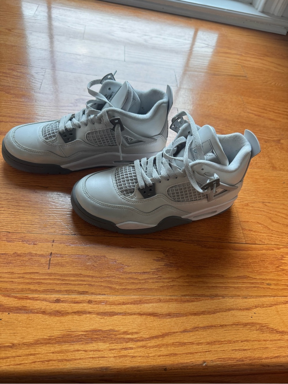 Nike Air Jordan 4 Retros Photon Dust Blue - size youth 6.5